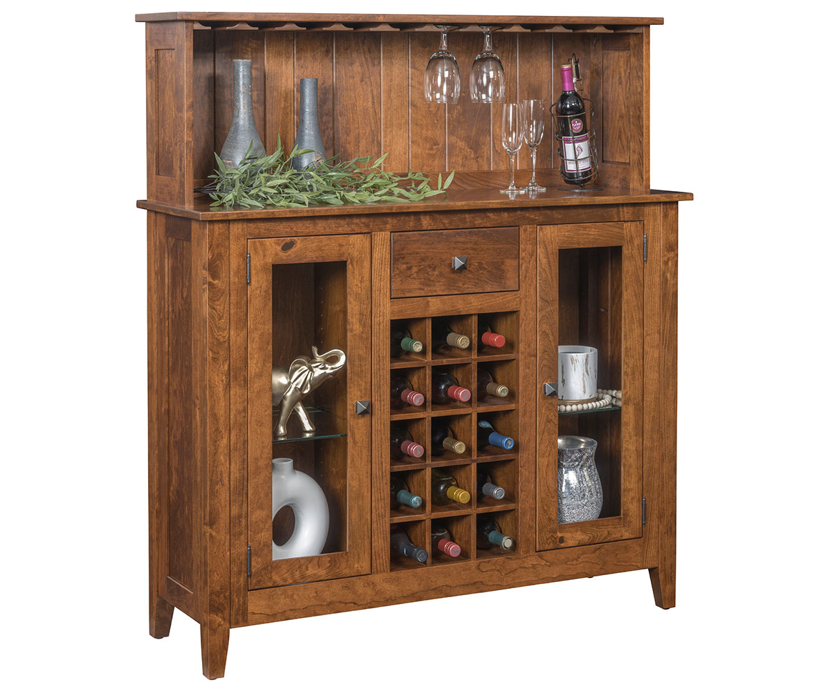 Settlers Ridge Wine Cabinet With Top