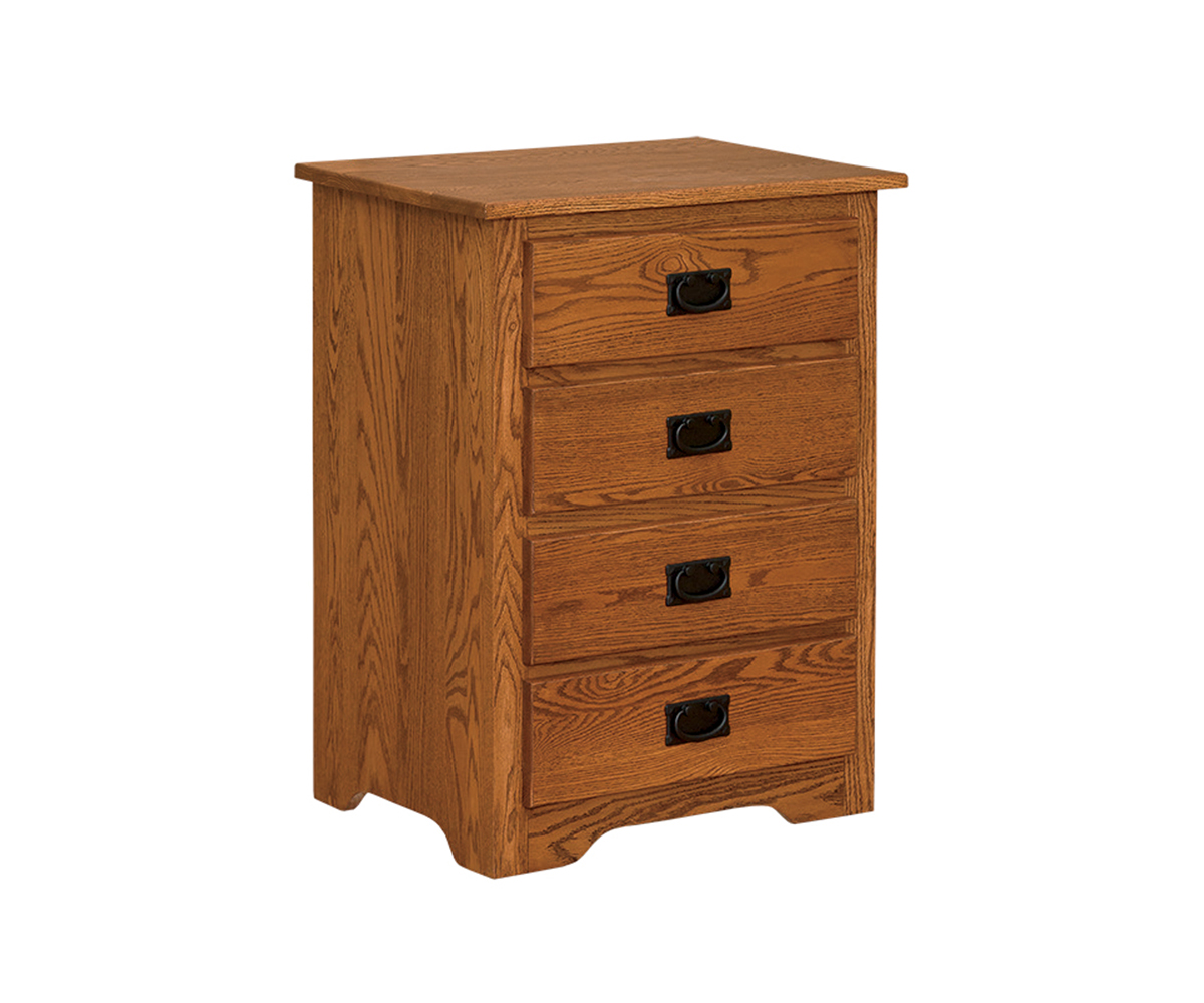 Mission 4 Drawer Nightstand