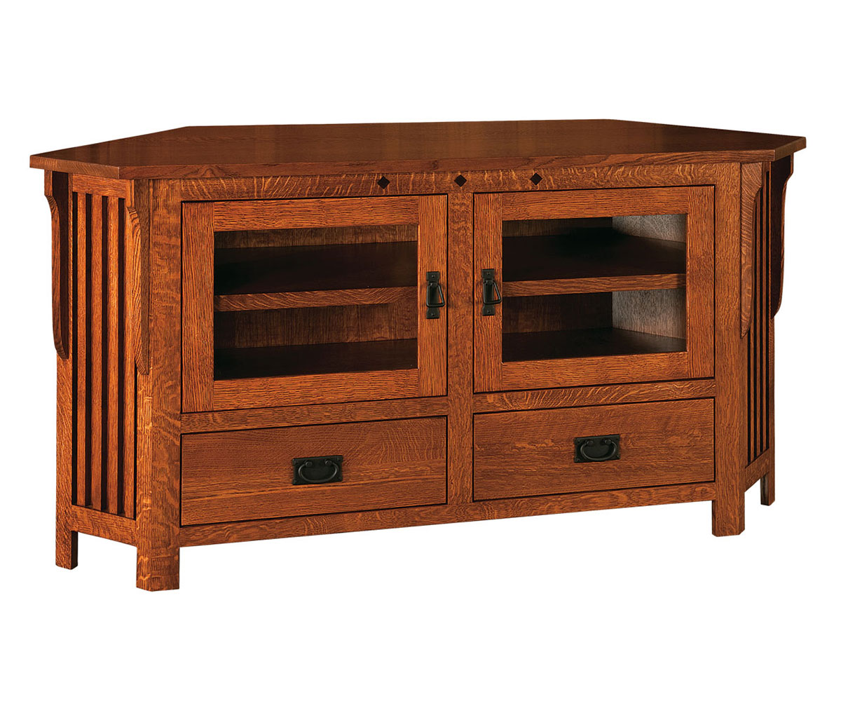 Royal Mission Corner Cabinet - 63"W