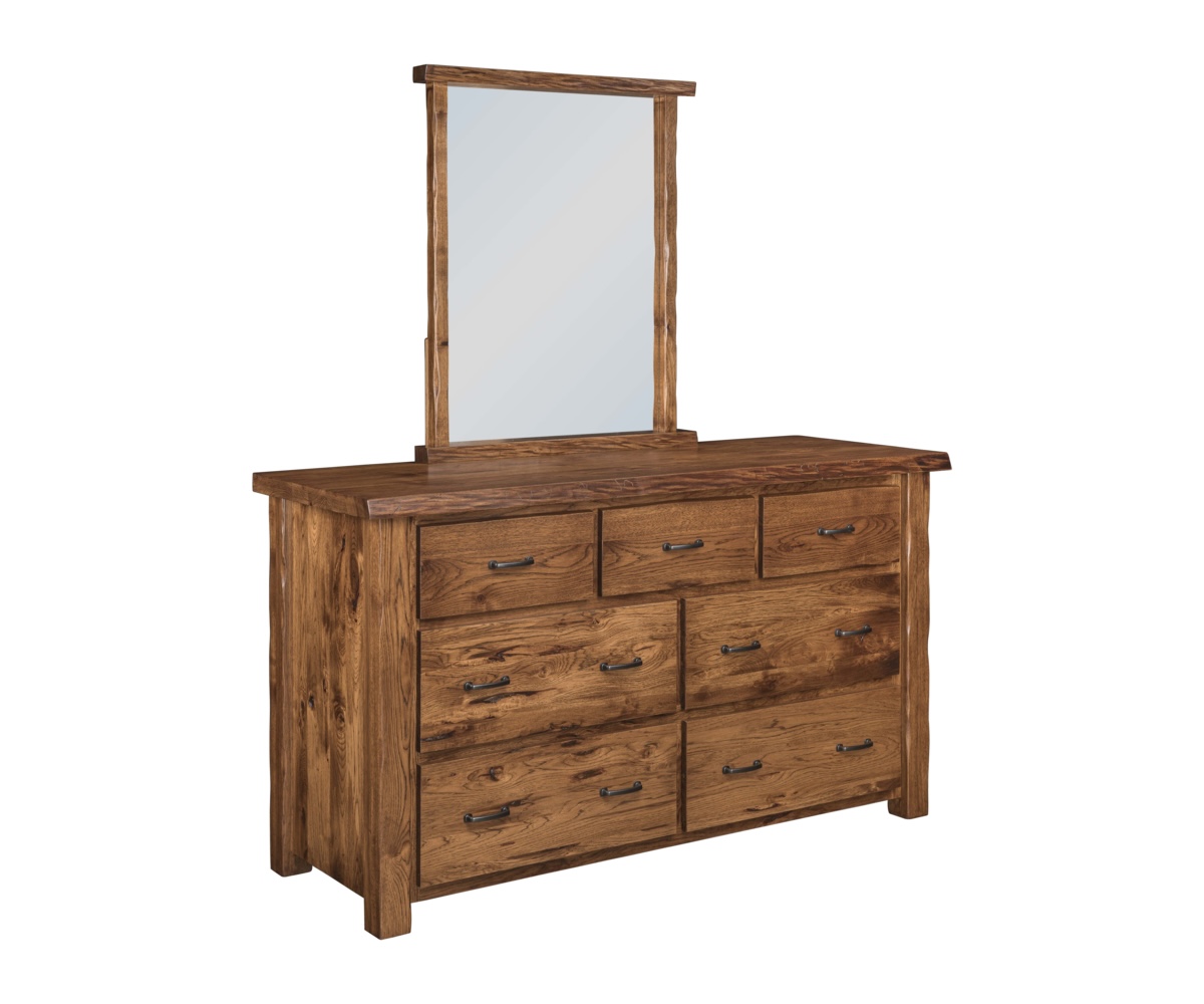 Cross Lake Live Edge 7 Drawer Dresser