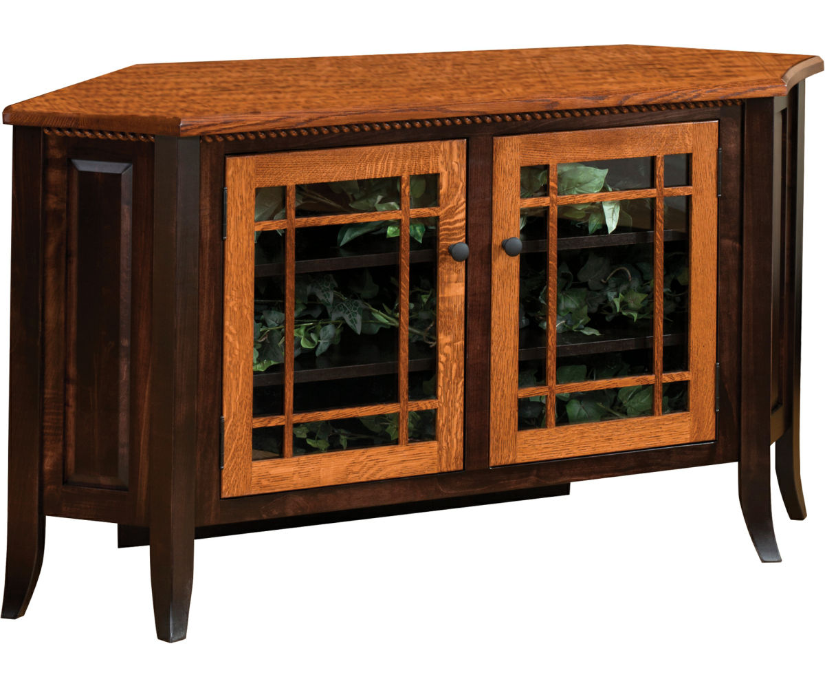 Bunker Hill 2-Tone Corner TV Stand