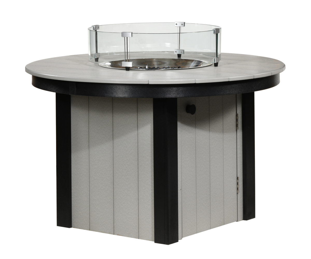 Lina 48" Round Fire Pit Patio Height - 30"H