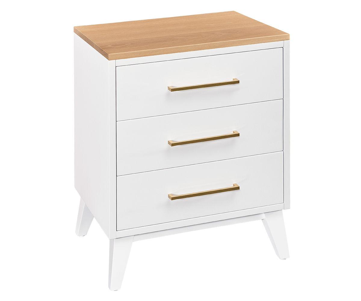 Sofi Three Drawer Nightstand