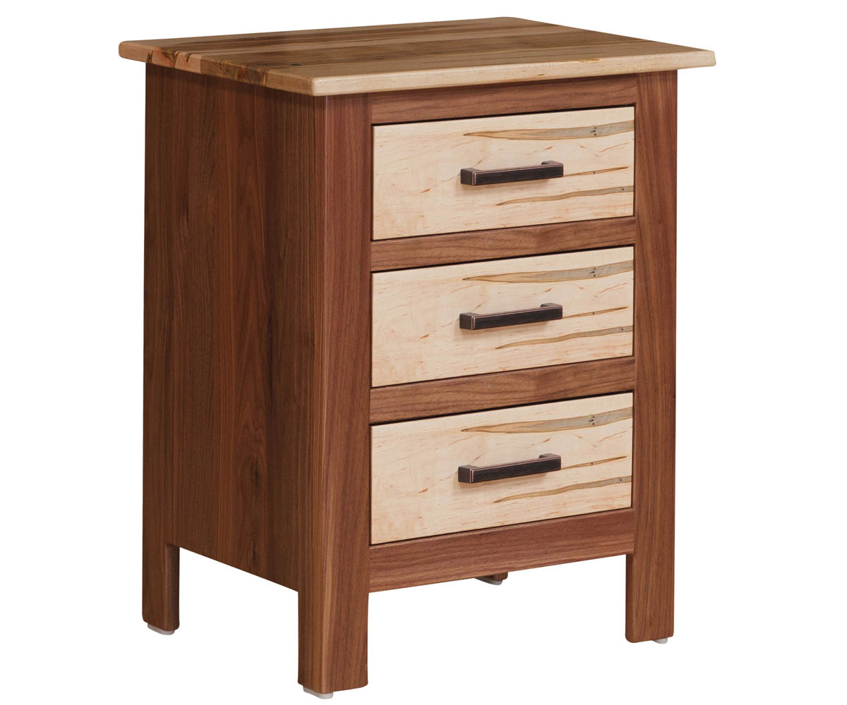 Sierra 3 Drawer Nightstand