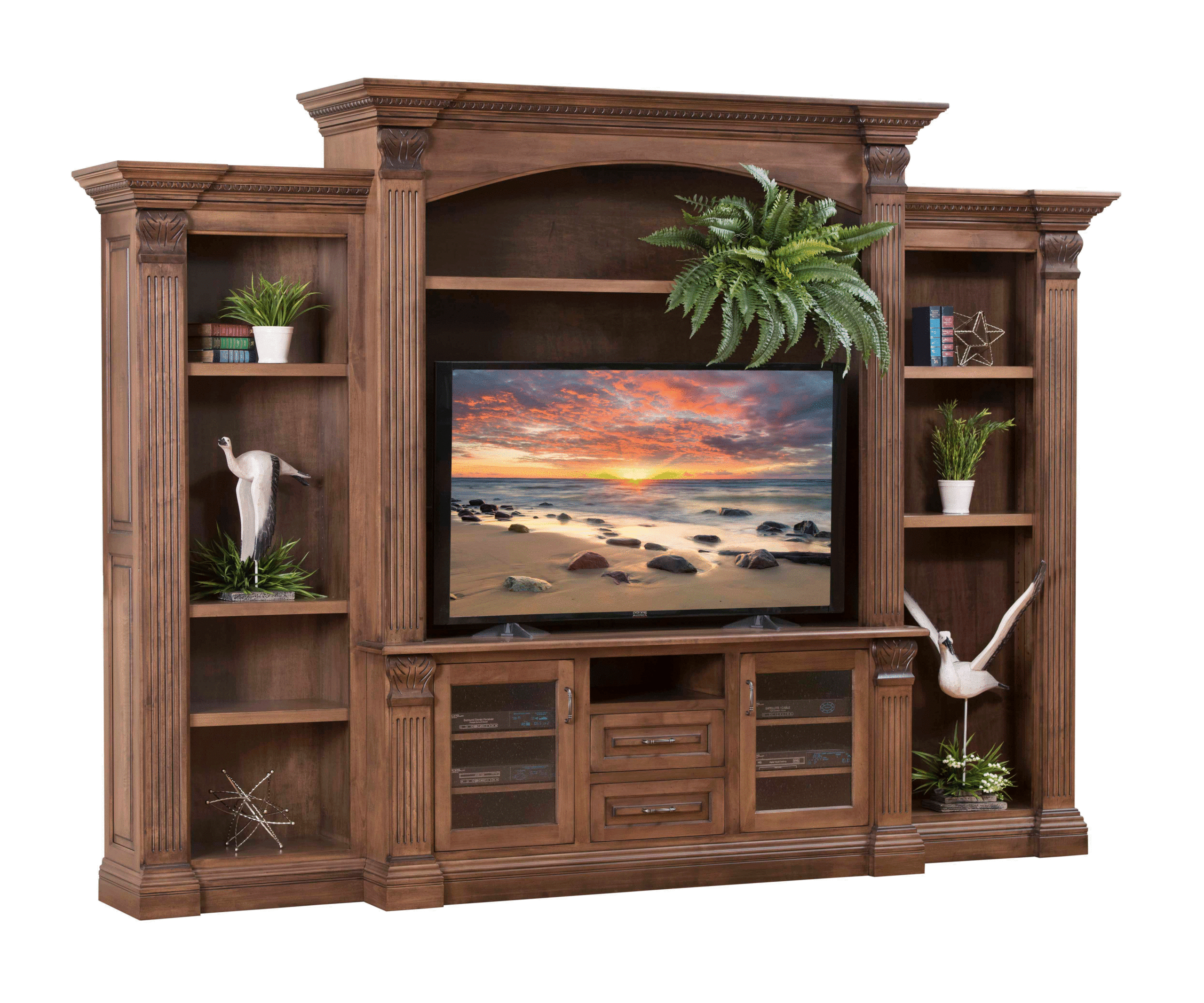 Montereau Entertainment with Side Bookcases