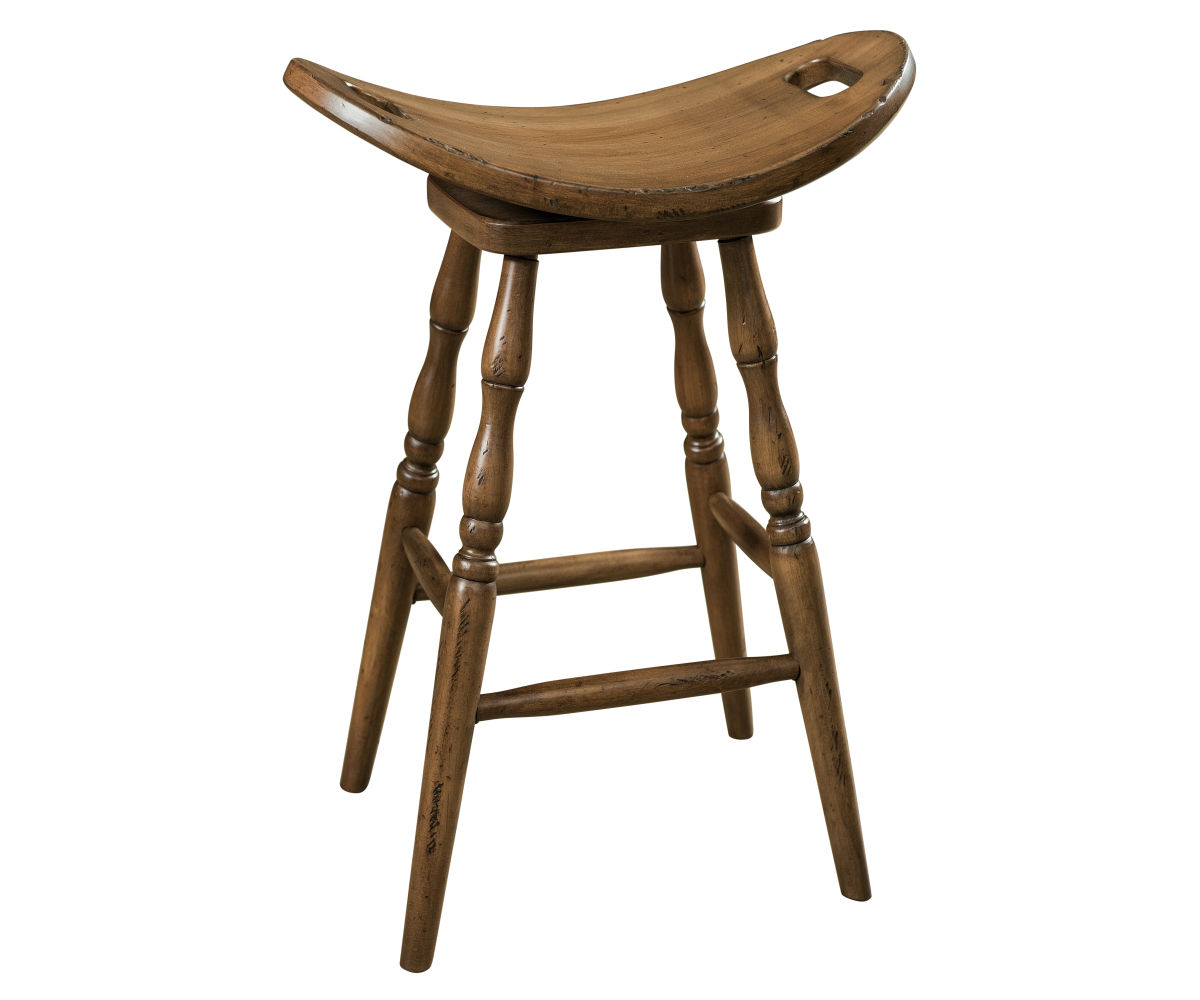 Saddle Swivel Bar Stool