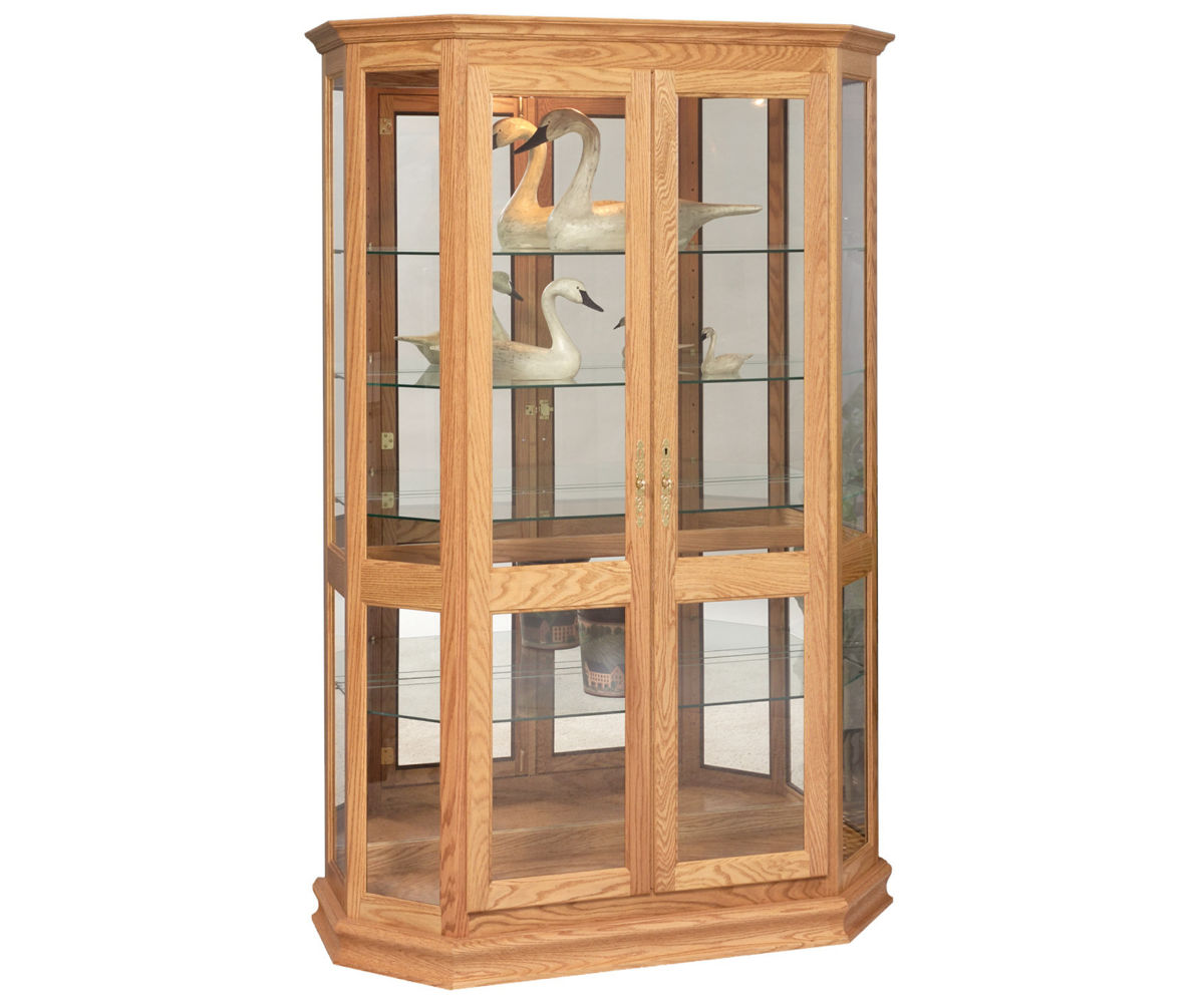 Angled Double Door Picture Frame Curio