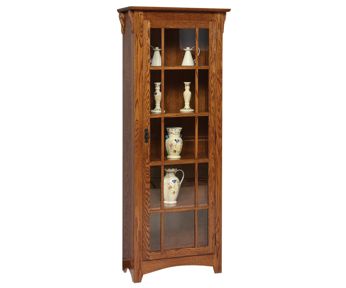 Mission Single Door Bookcase