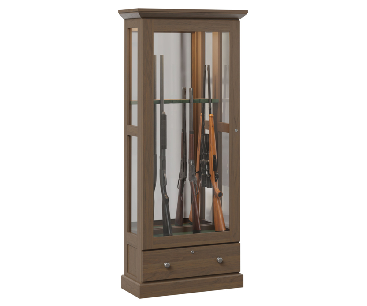 8 Gun Mission Sliding Door Cabinet