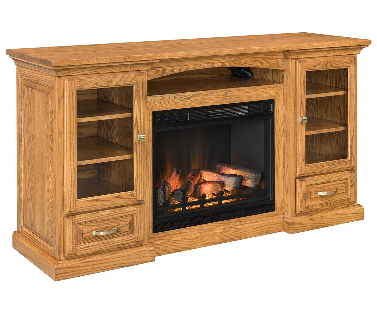 Grinnel Fireplace Entertainment Center - 72"W