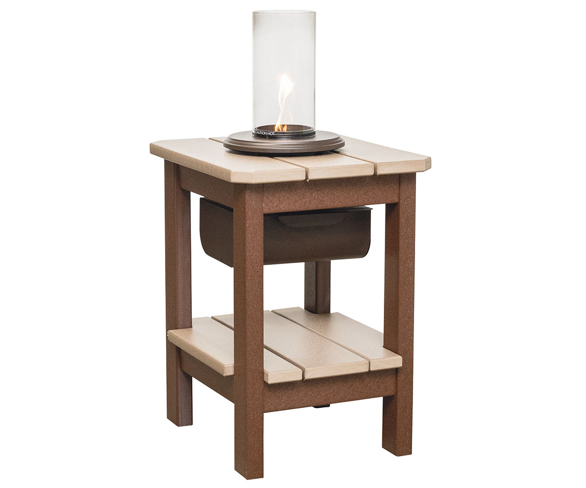 End Table with Double Shelf