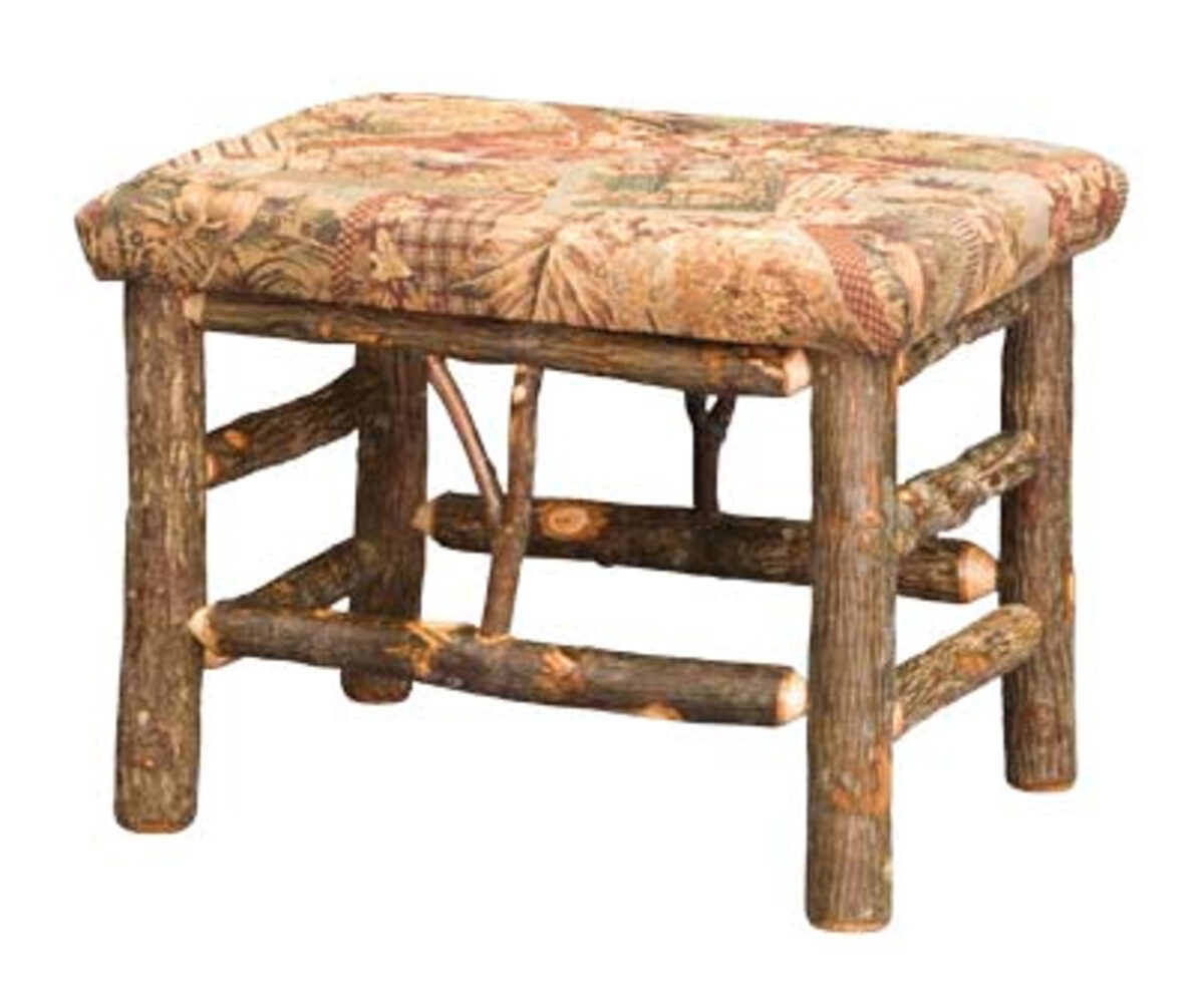 24" Bench With Fabric Seat