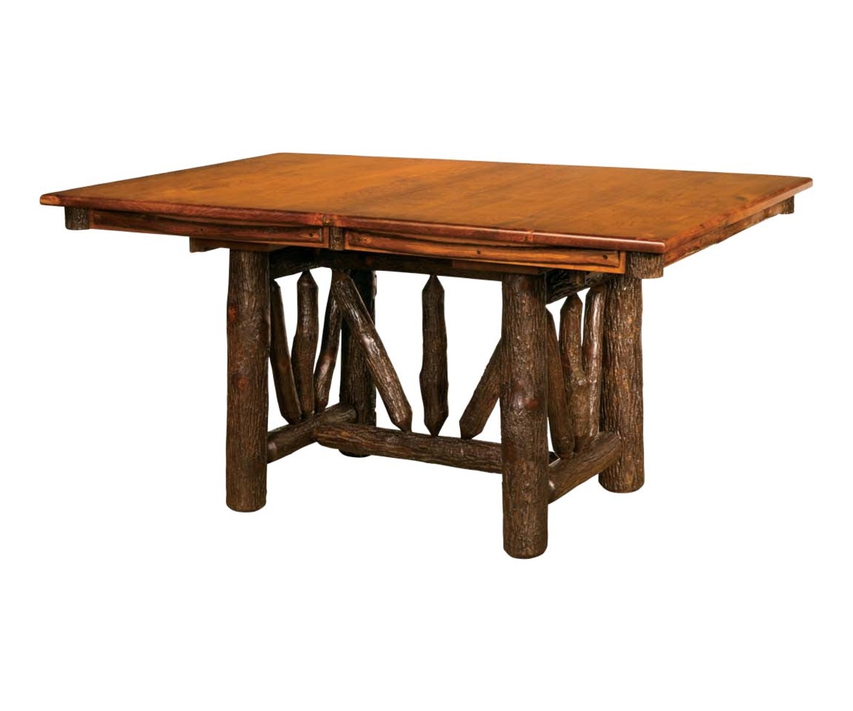 Wagon Wheel Trestle Table
