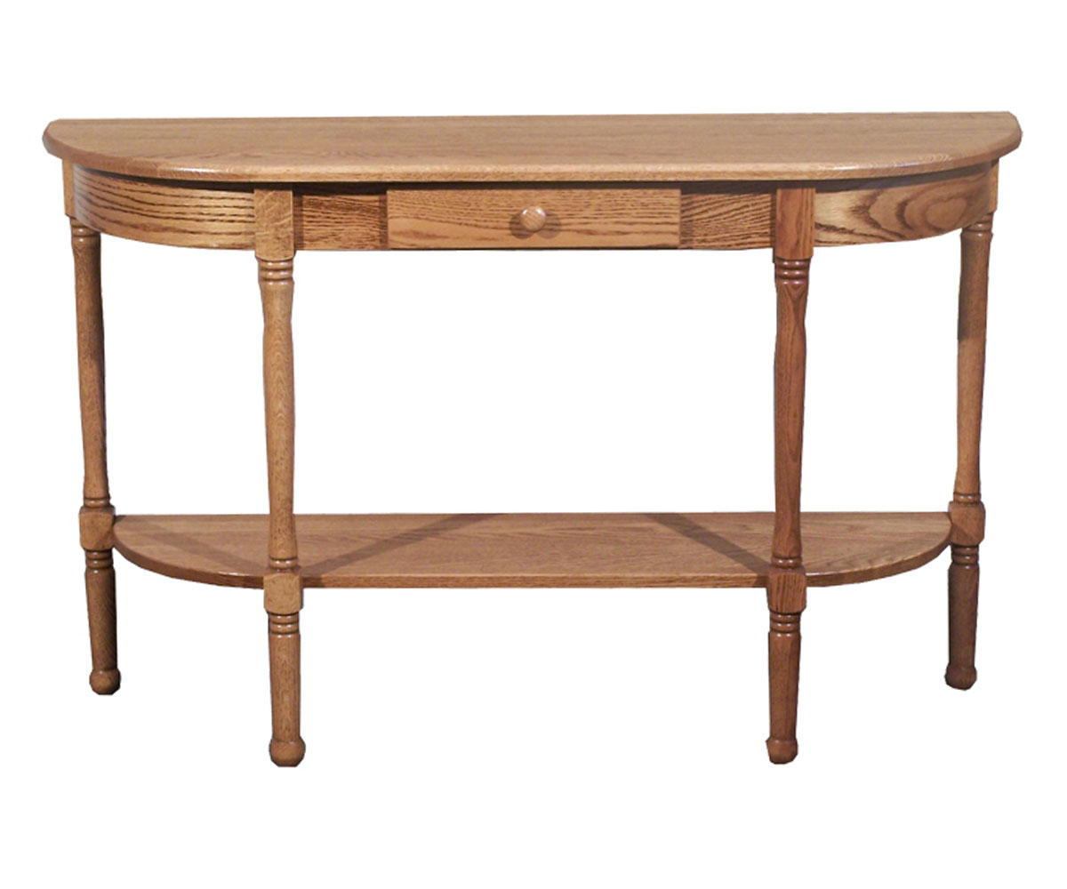 Spindle Half Oval Table