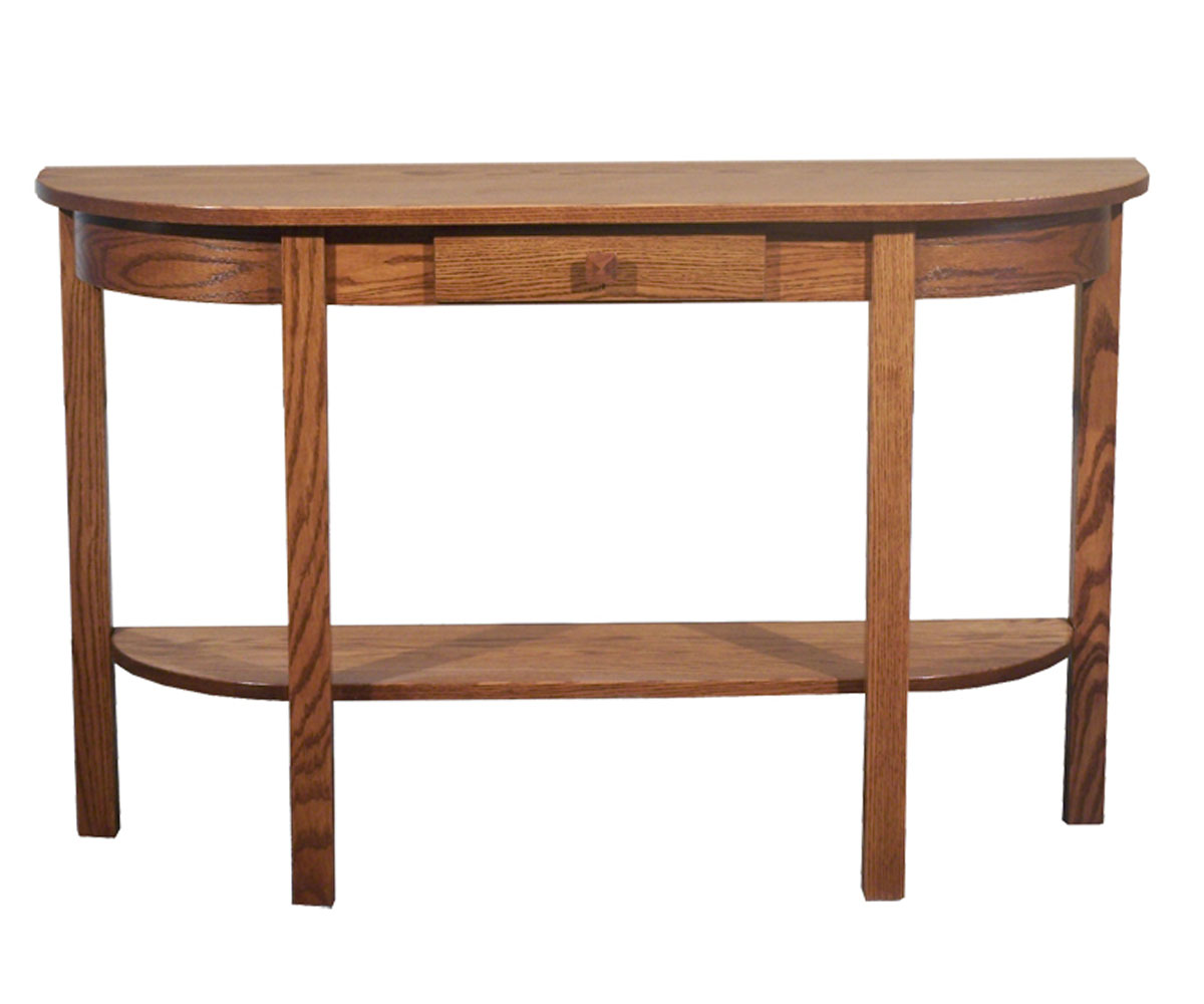 Mission Half Oval Table