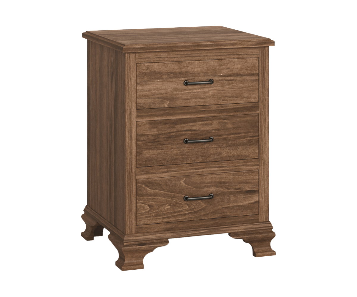 Copper Mill 3 Drawer Nightstand