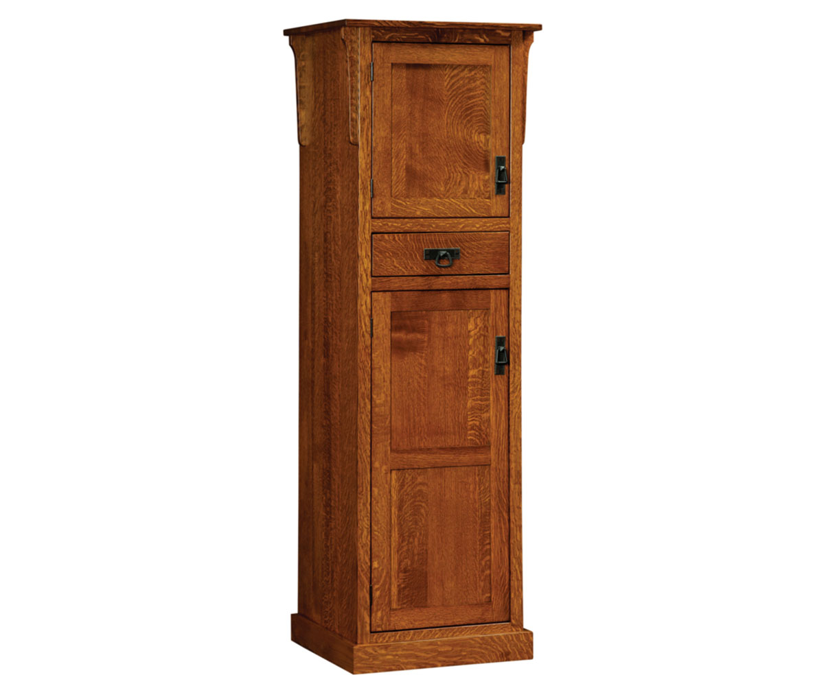 Mission Pantry With Shelves - 24"W