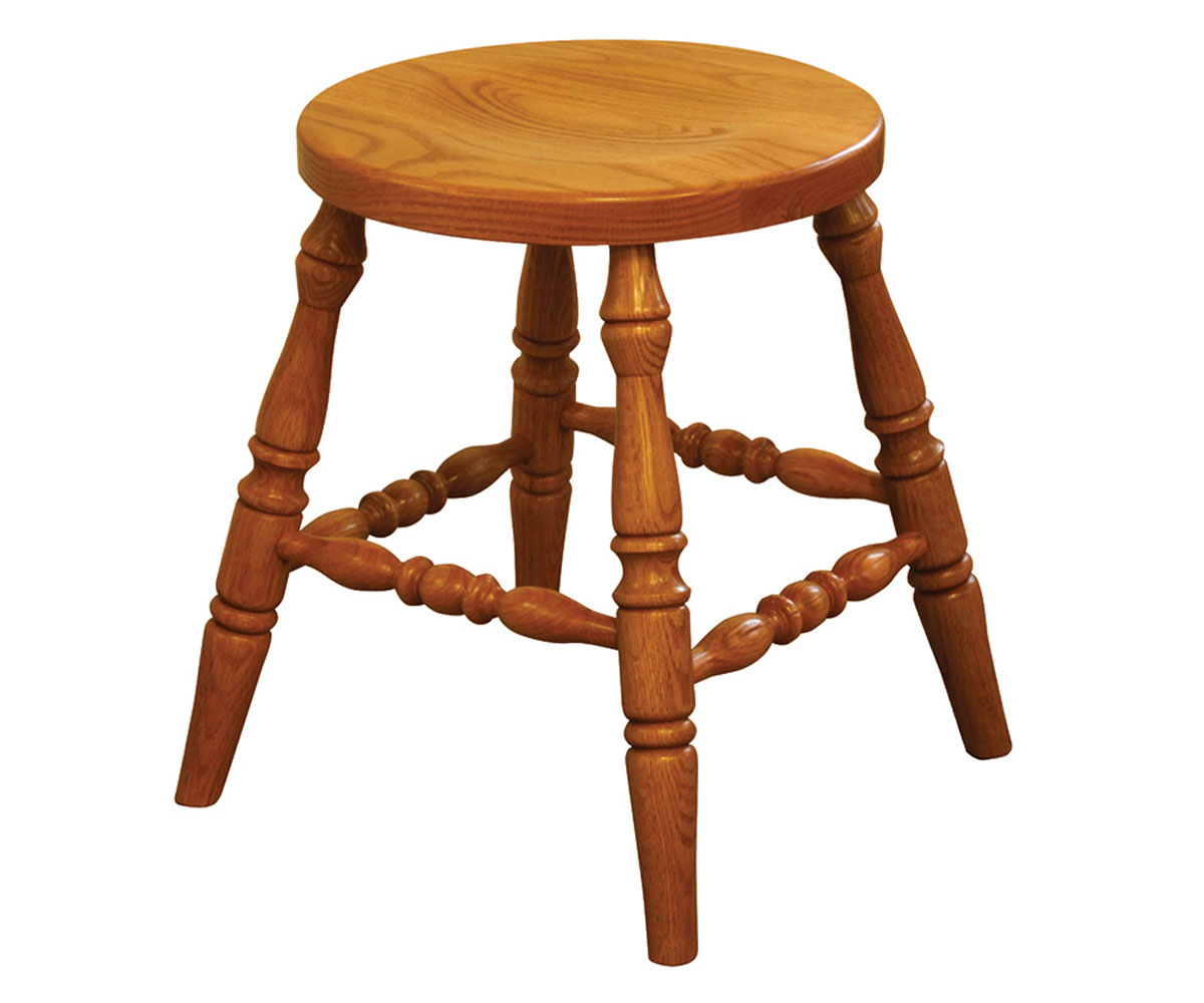 18" Swivel Bar Stool - Turned Leg