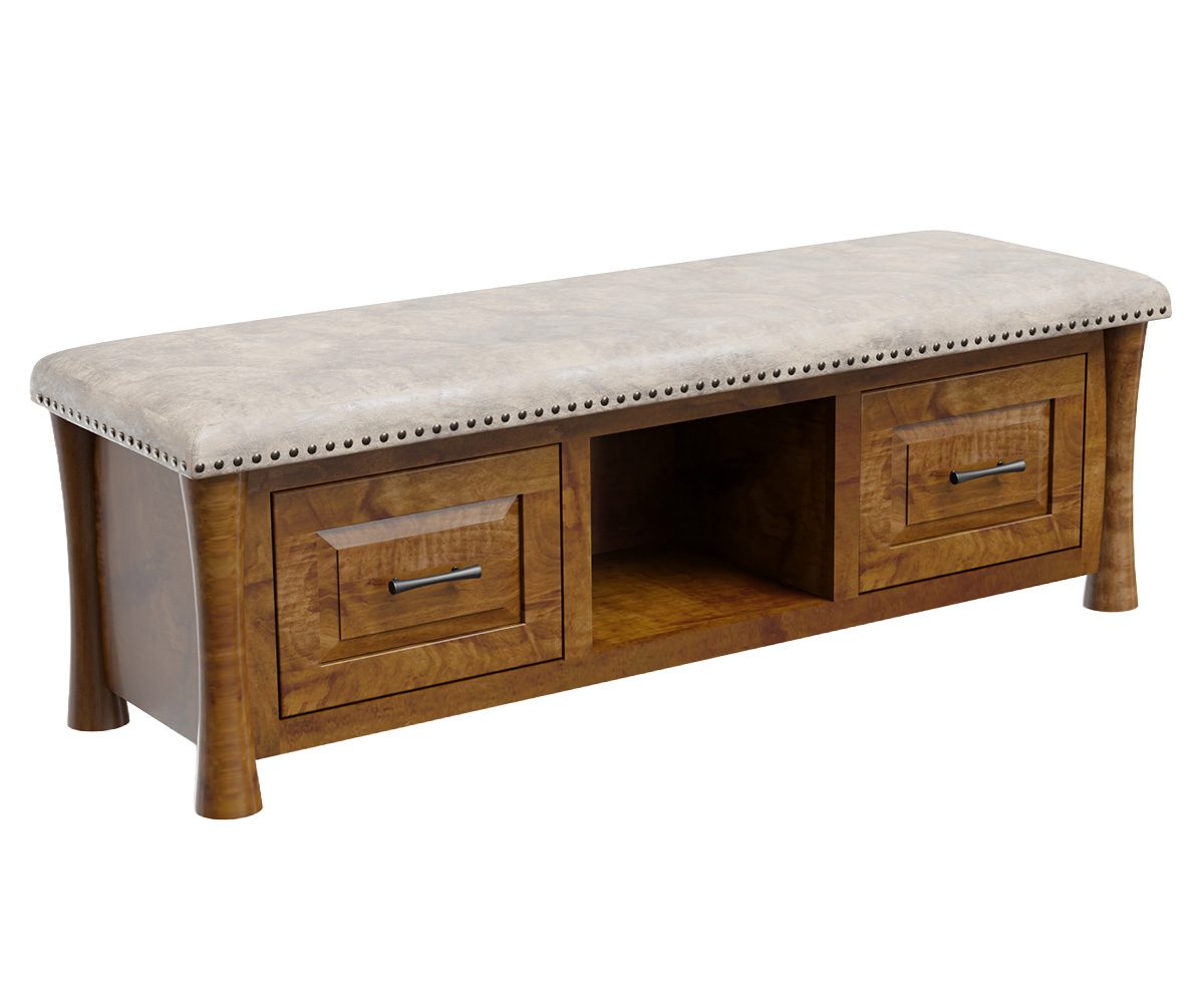 Oakdale Bed Bench with Cushion Top