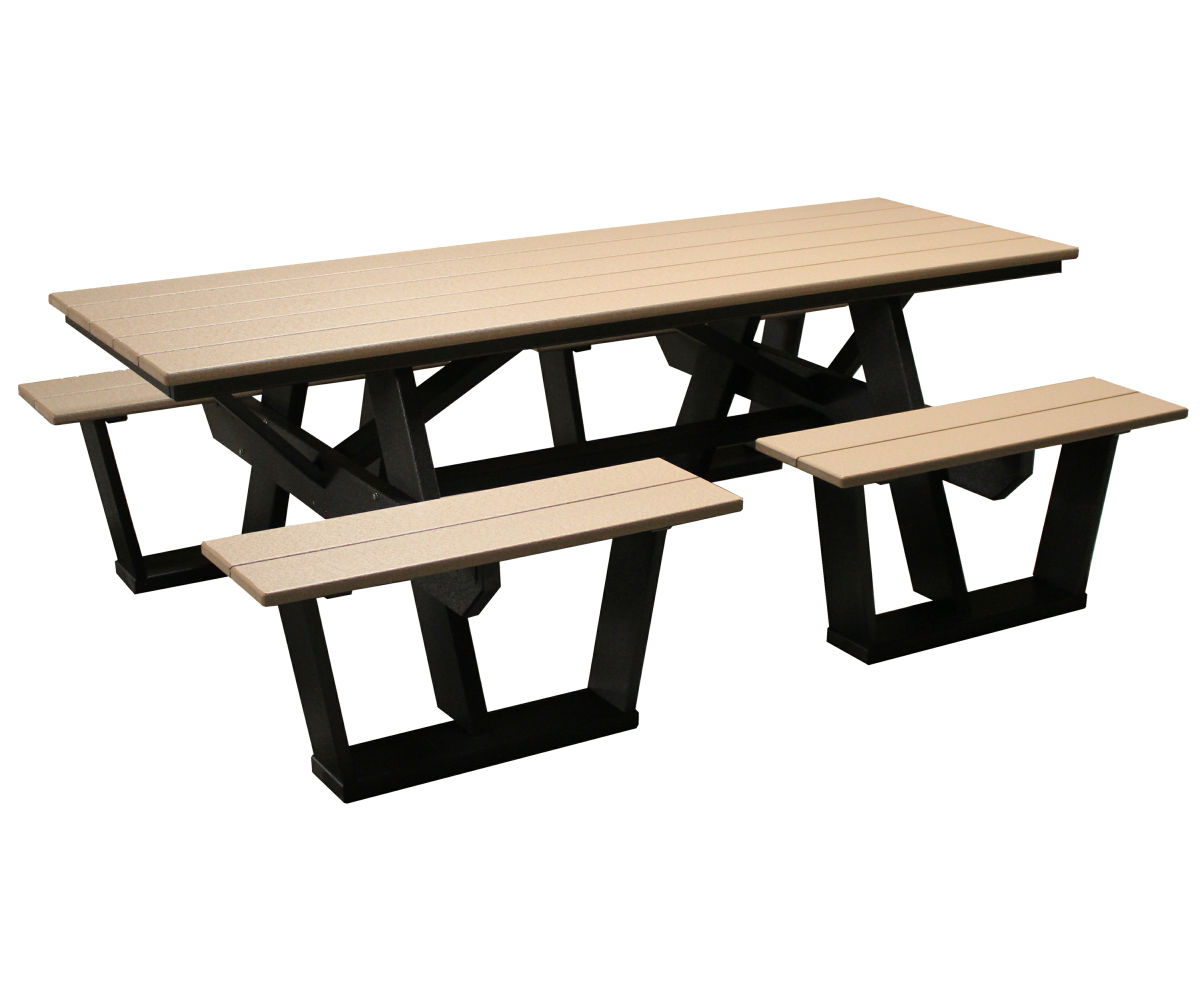 Split Seat Picnic Table - 7'
