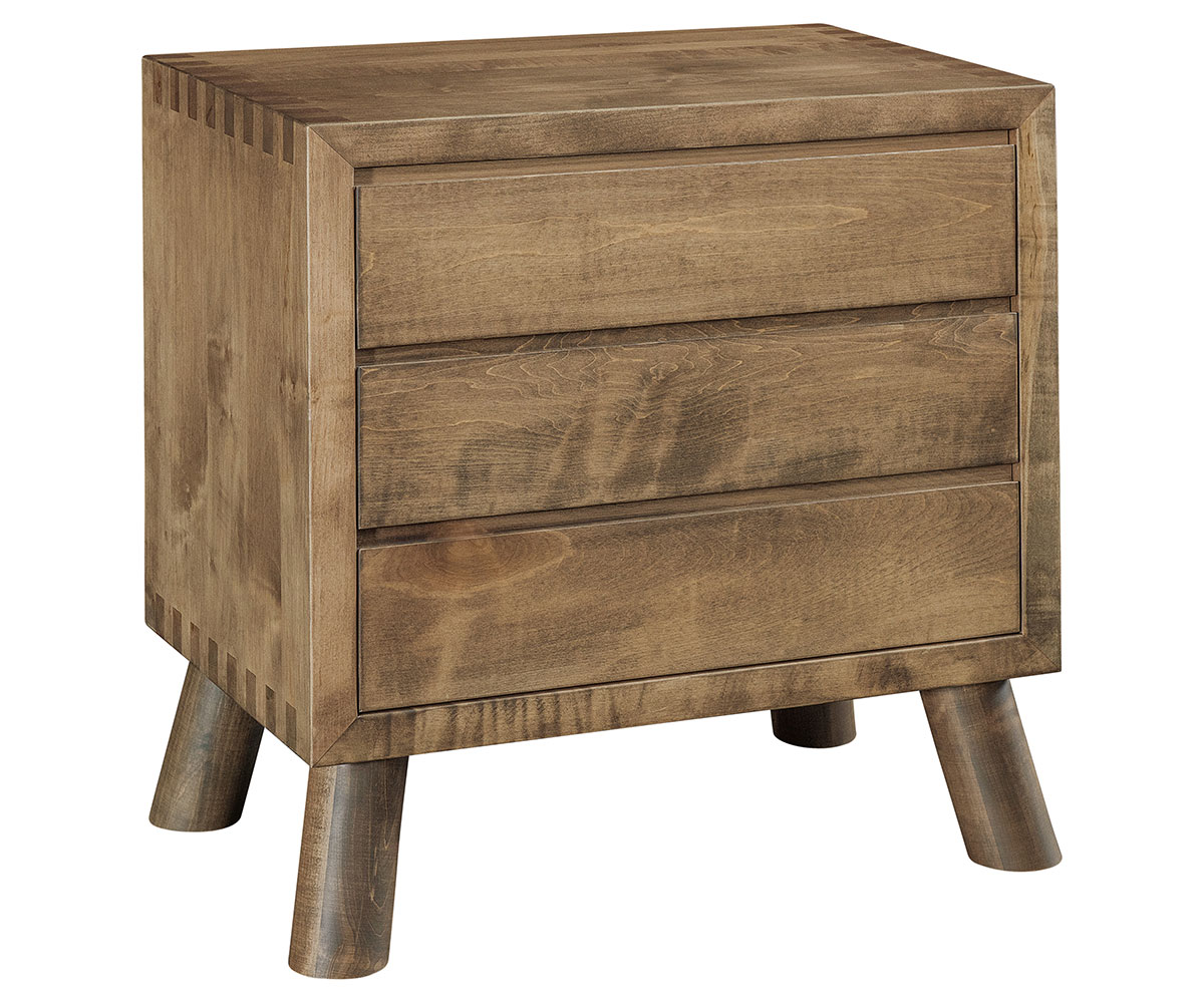 Troy 3 Drawer Nightstand