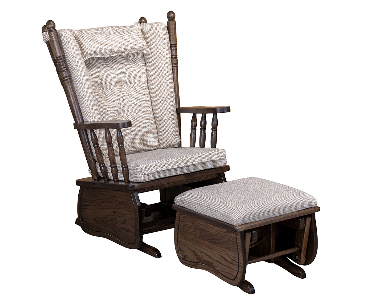 4 Post Minnie Regular Glider and Ottoman