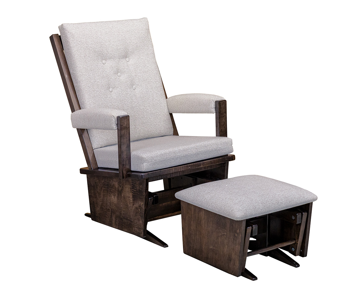 Remi Glider and Ottoman