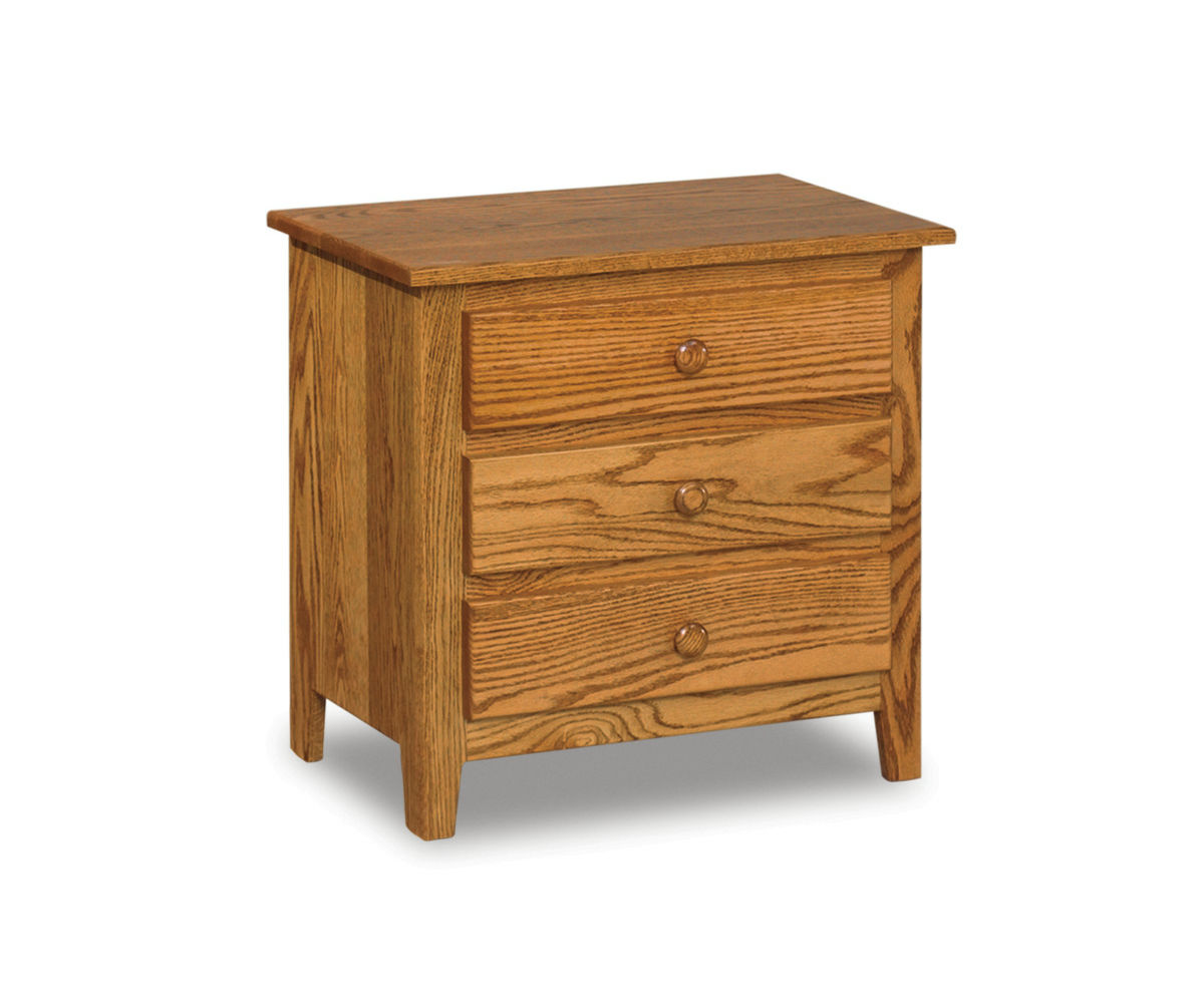 Shaker 3 Drawer Nightstand - 25"W
