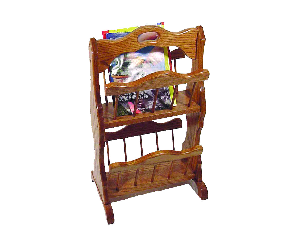 Double Magazine Rack with Handle