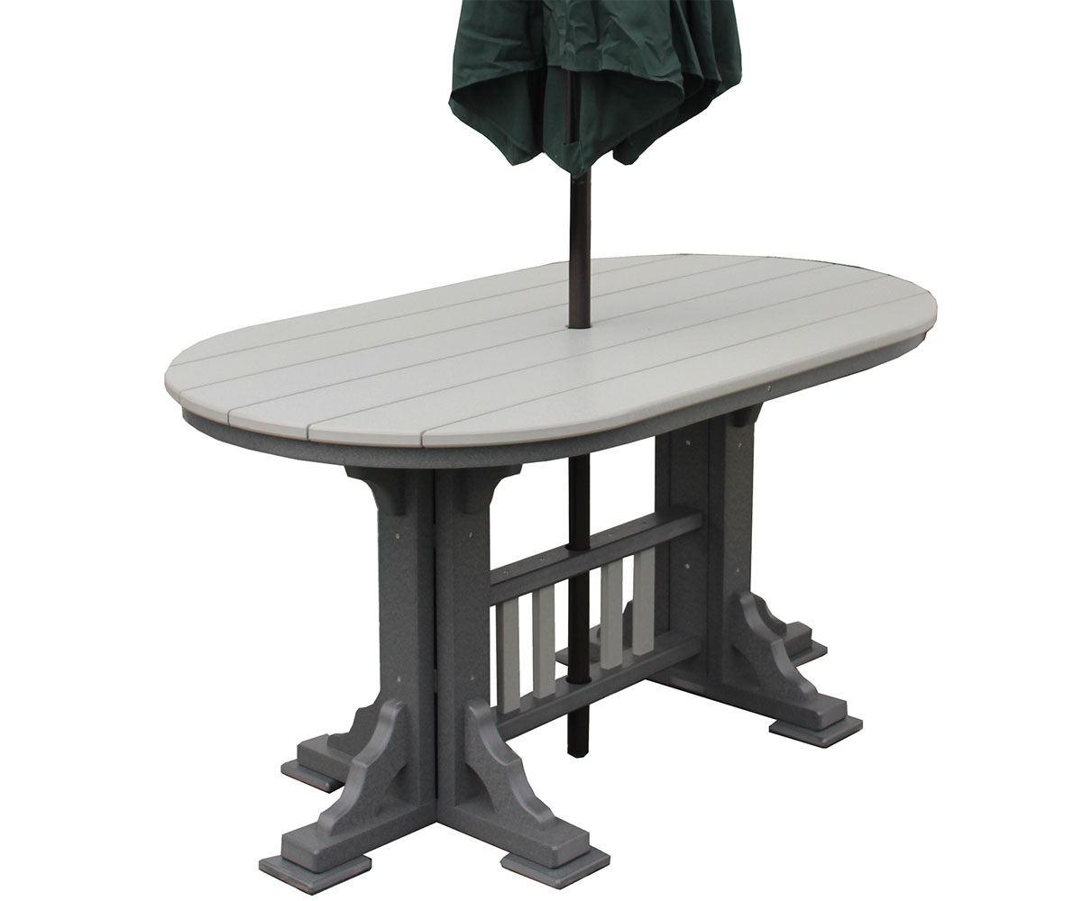 Oval Mission Dining Table - 5'