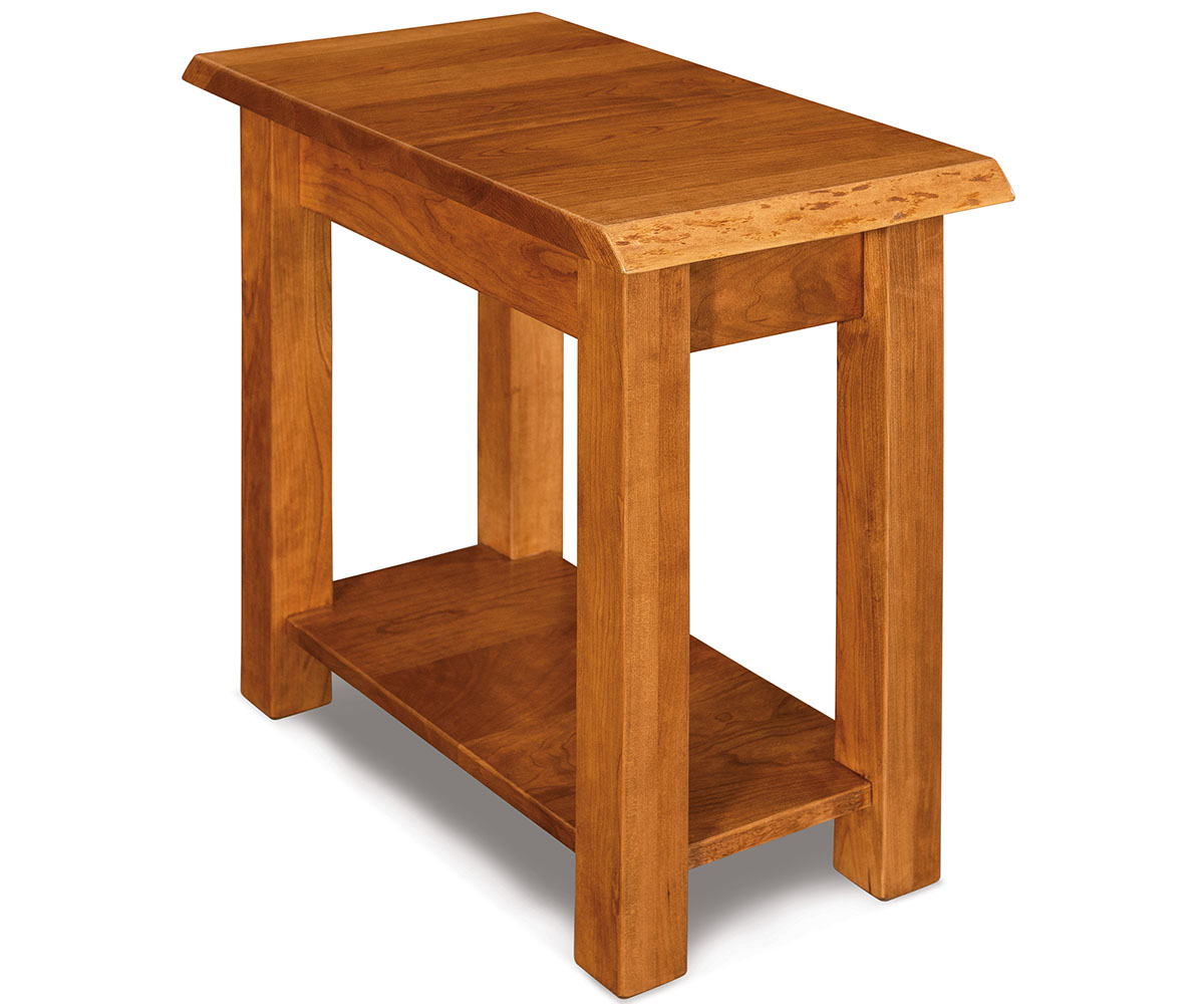 Timbra Chair Side End Table - Live Edge