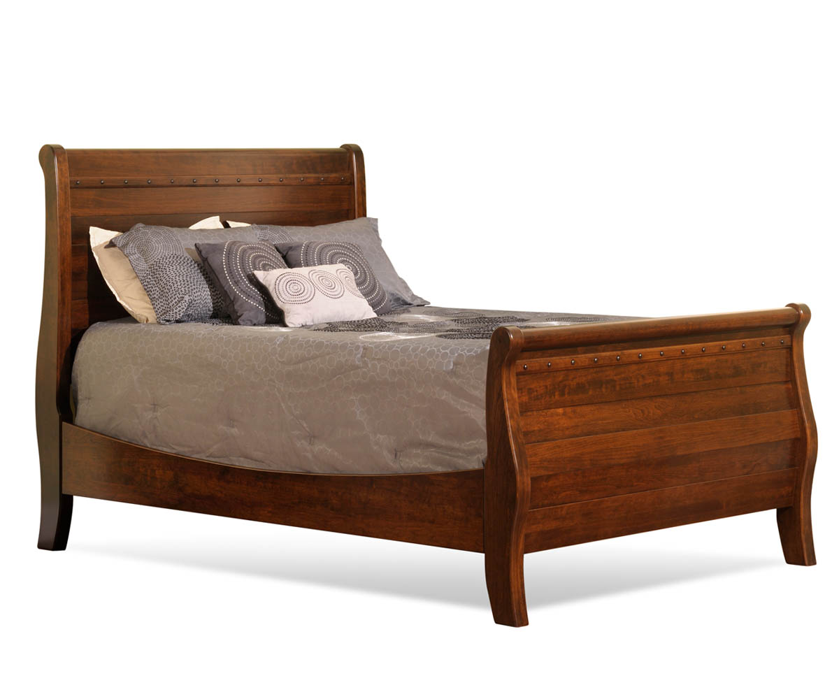 Tucker Sleigh Bed - Tall Footboard