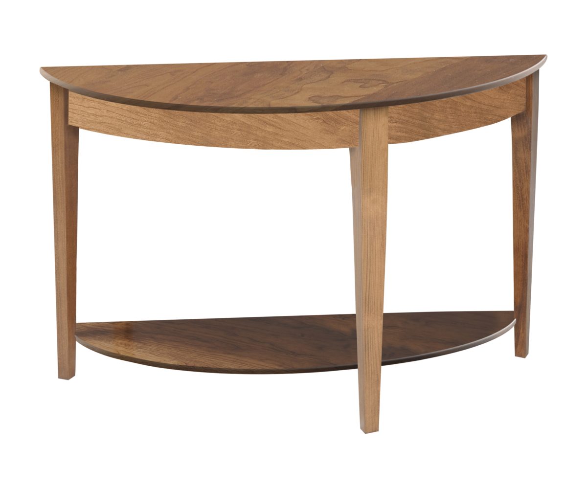 Woodland Shaker Half Round Hall Table