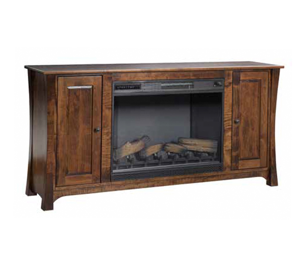 Woodbury Firebox TV Stand