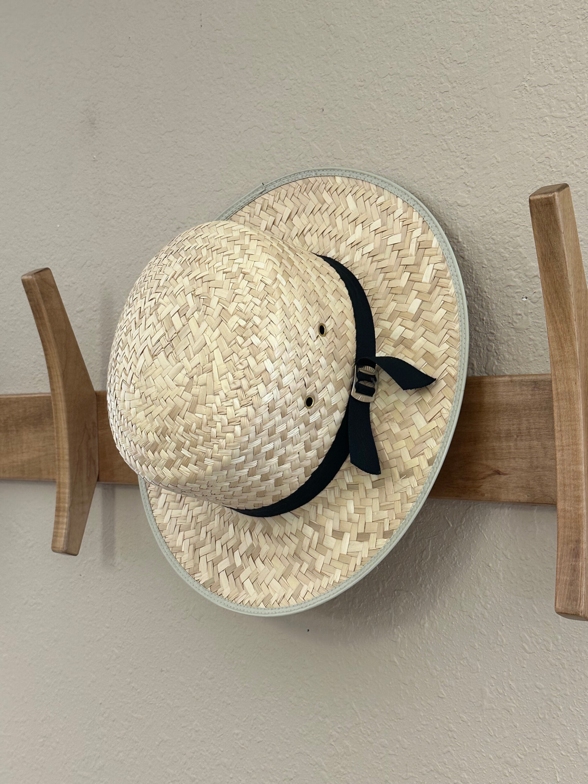 Palm Straw Amish Hat Flat Top