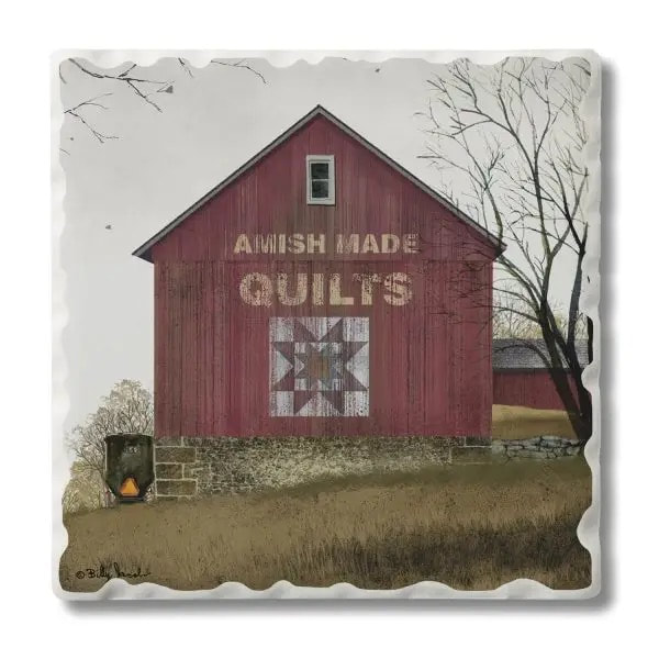 Quilt Barn Coaster - 4 Pack