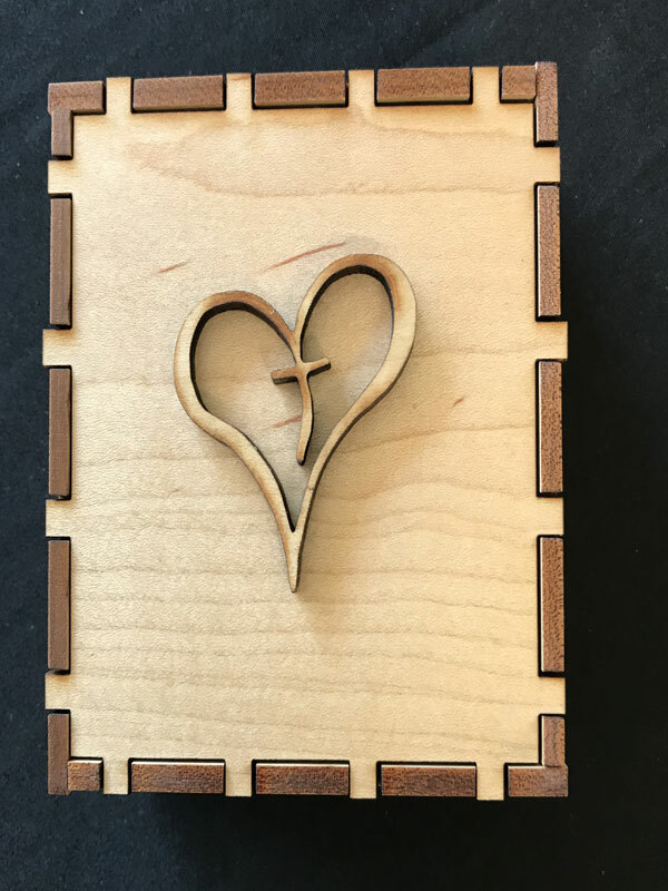 Heart Wooden Box