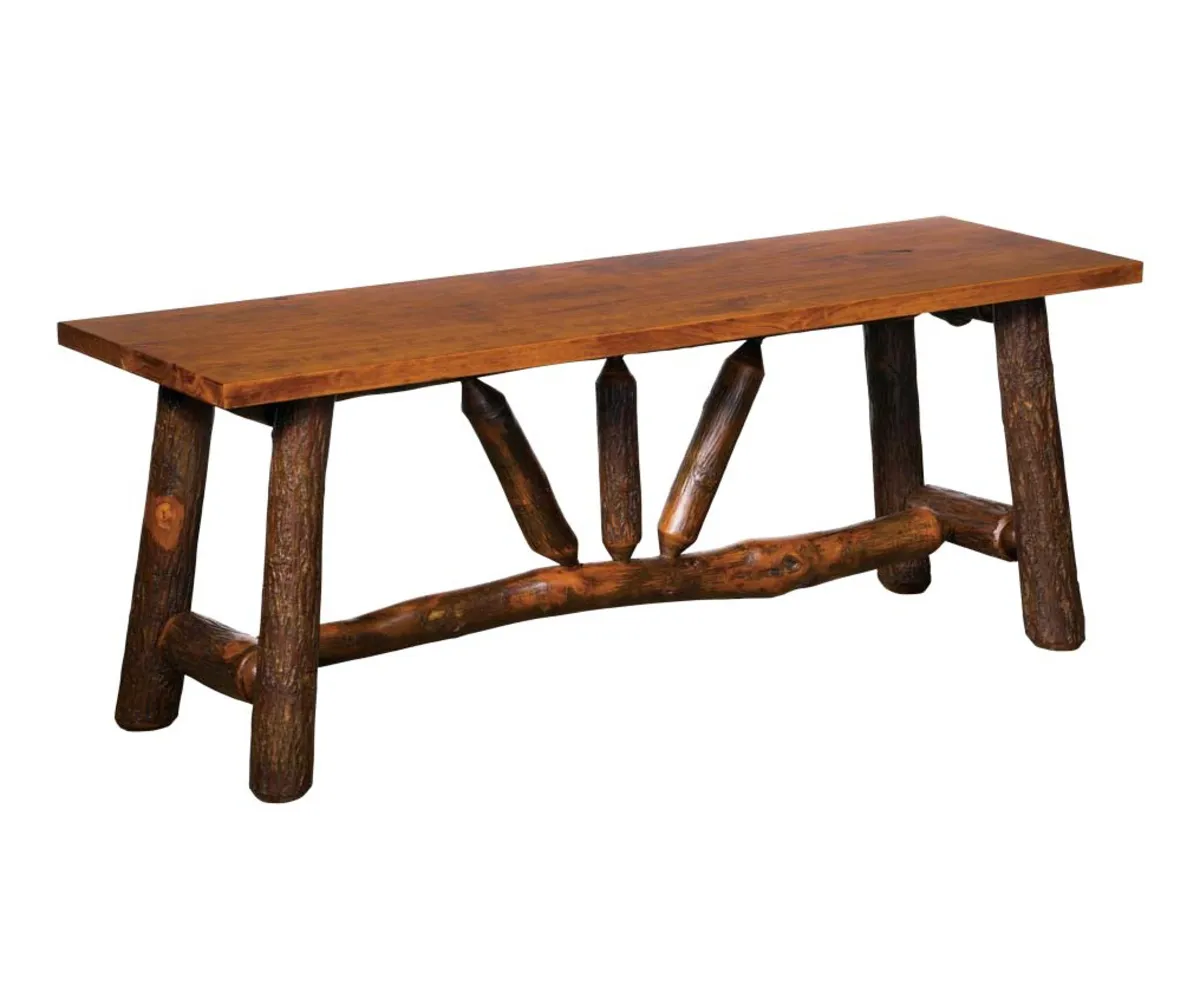 Wagon Wheel Bench