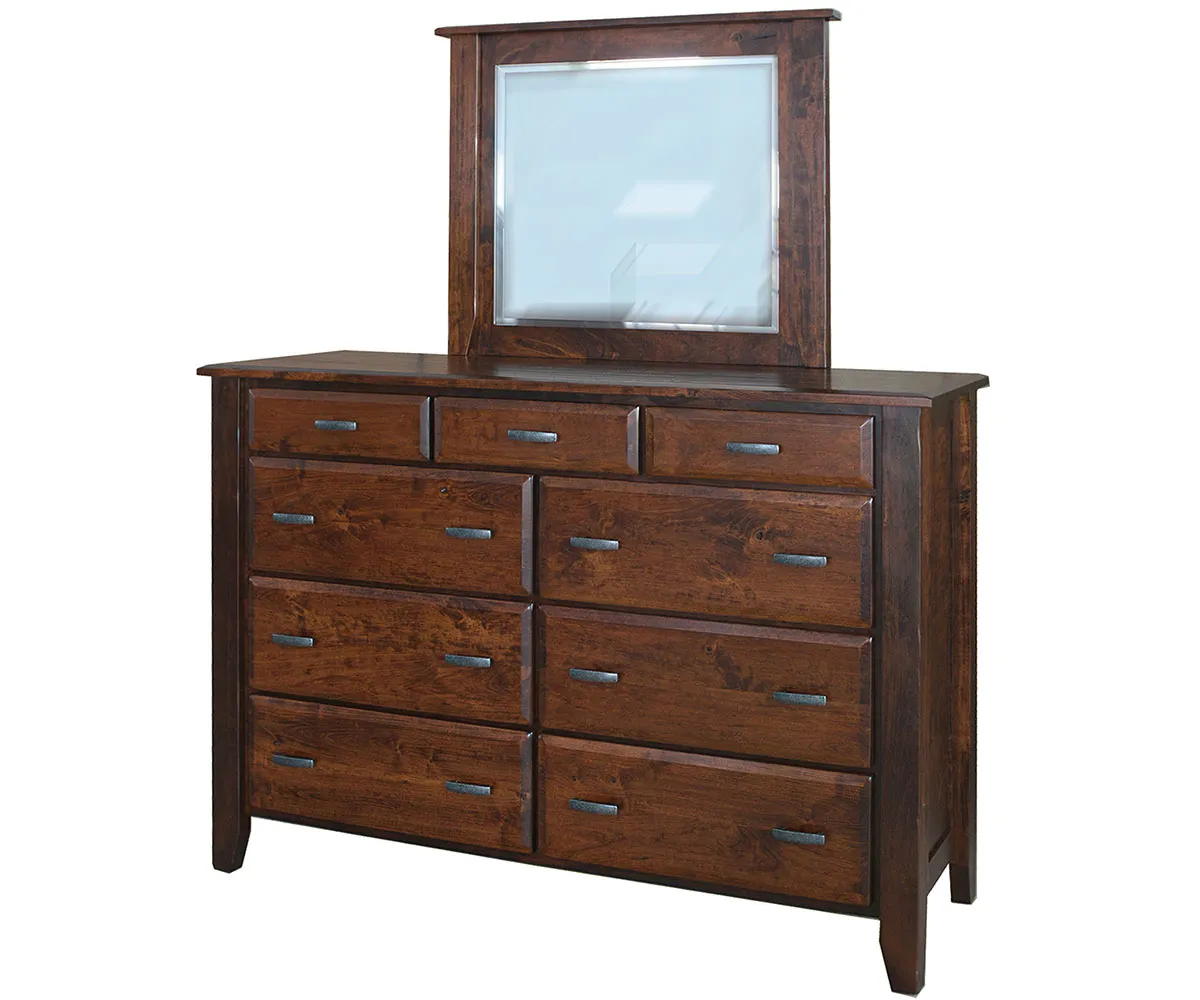 Ashton 9 Drawer Mule Dresser with Wide Drawer