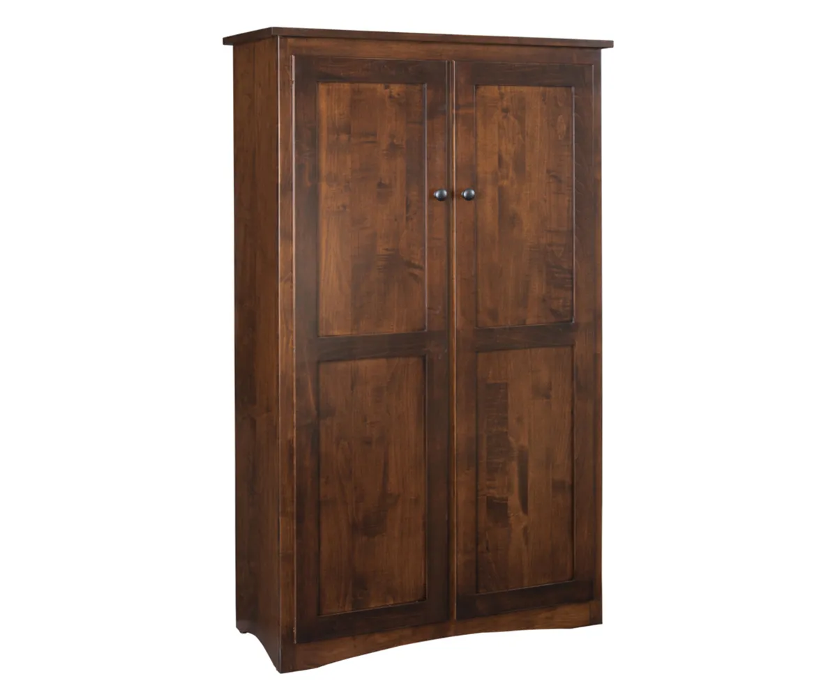 60"Double Door Mission Bookcase