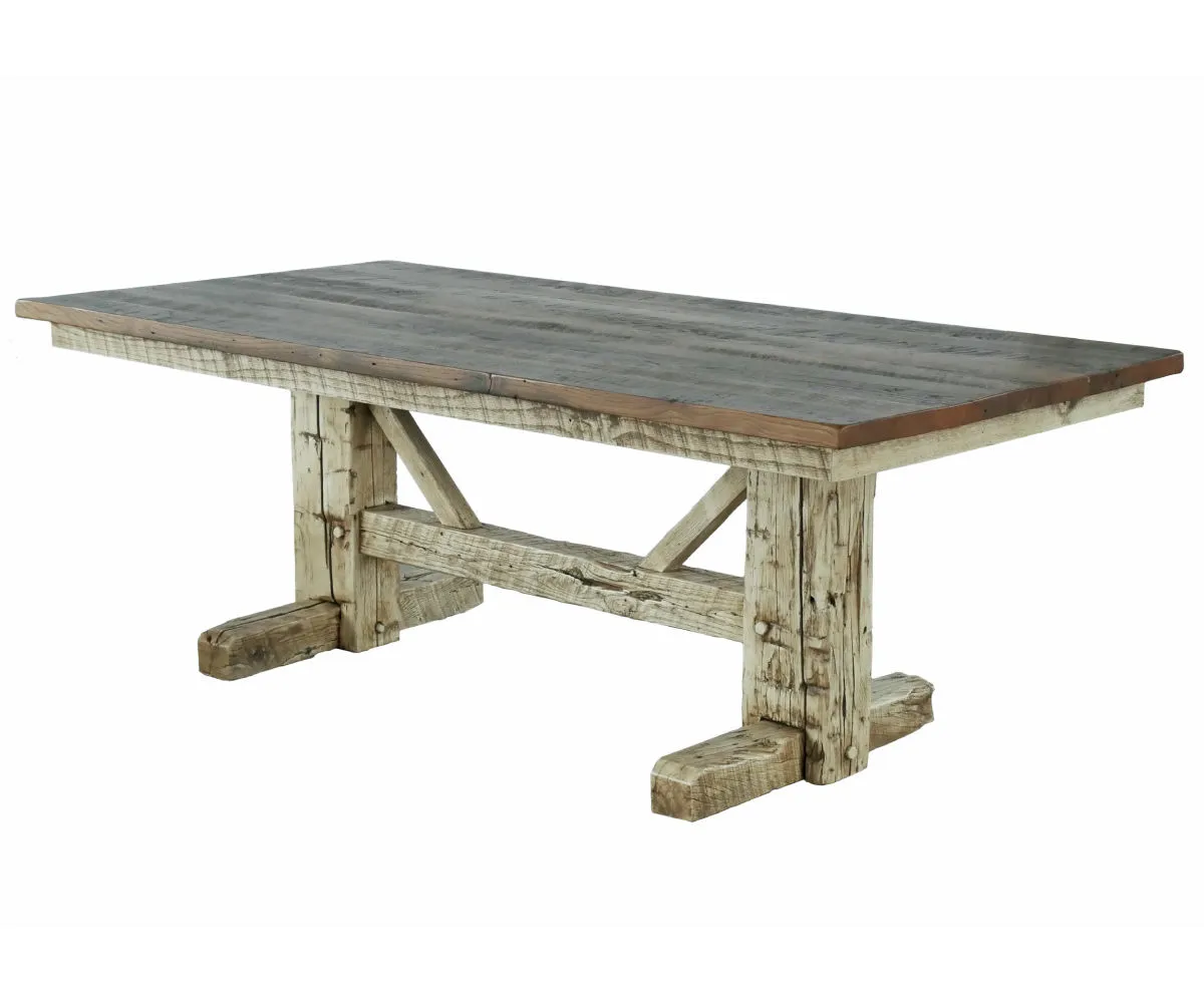 Settler's Double Pedestal Table