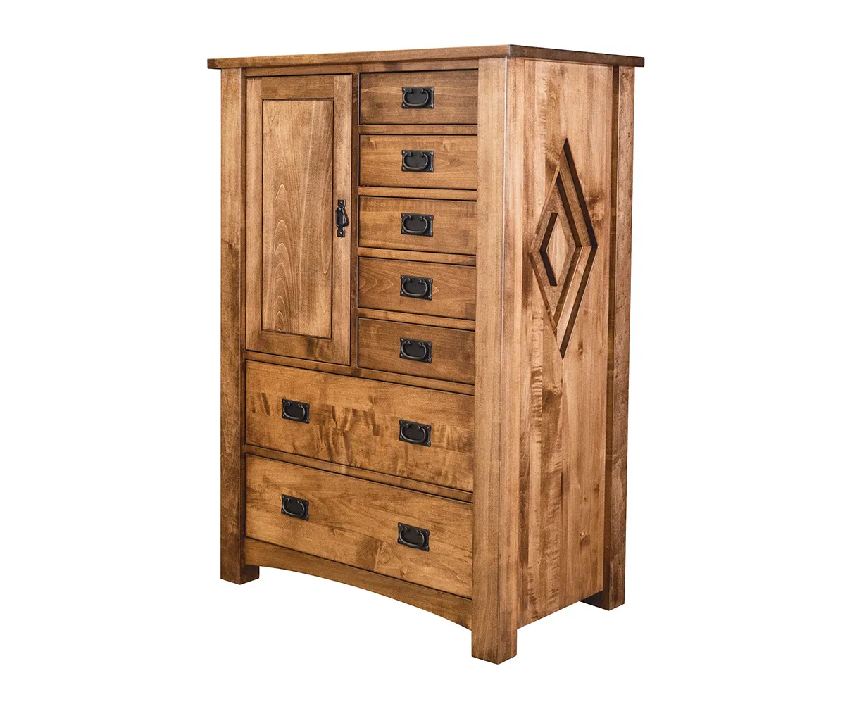 Grand Mesa 1 Door 7 Drawer Gentleman's Chest