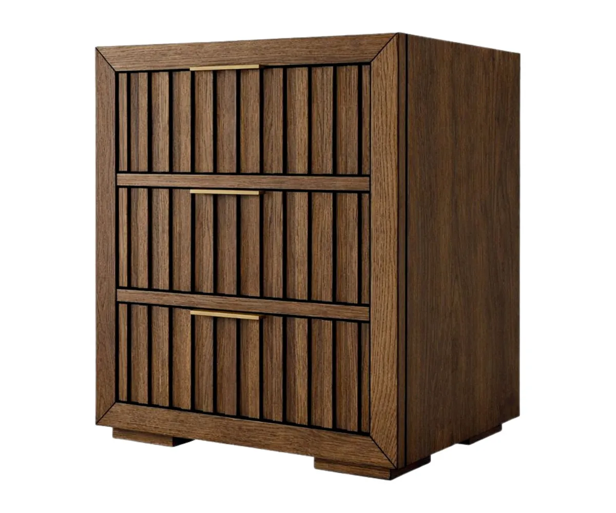 Cosmopolitan Loft 3 Drawer Nightstand - 26"W
