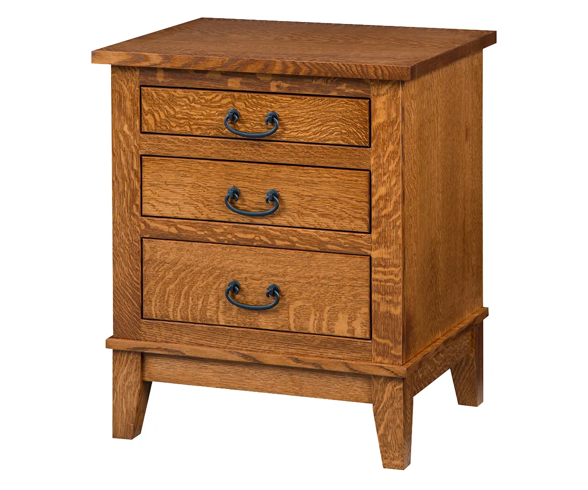 Sierra Mission 3 Drawer Nightstand