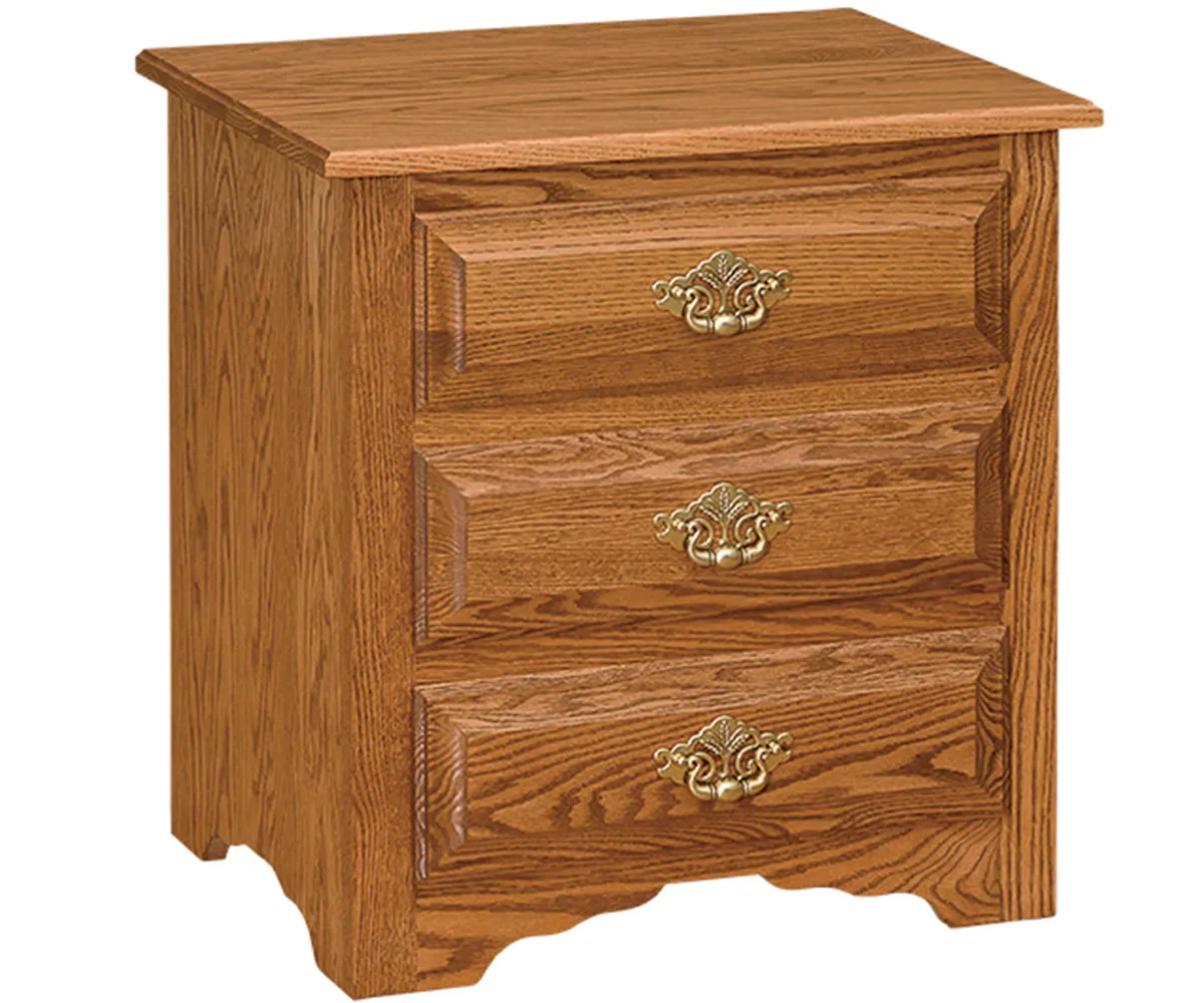 Eden 3 Drawer Nightstand
