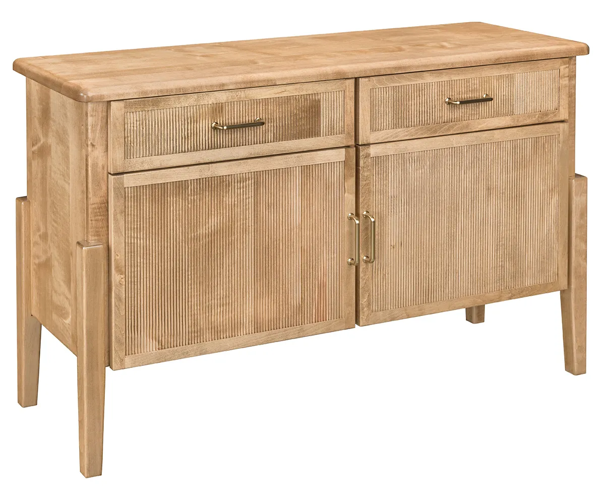 Century Sofa Table with Reeded Front