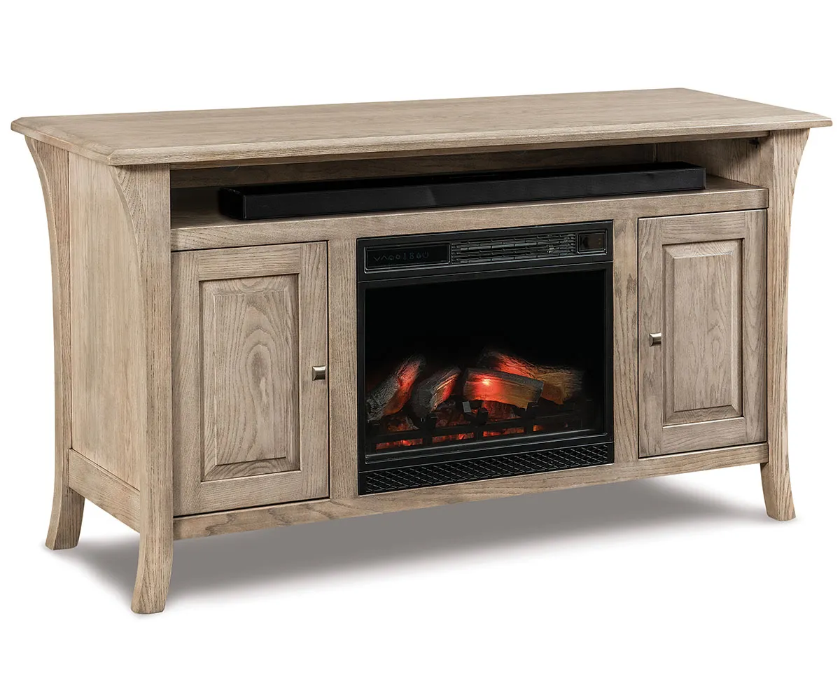 Ensenada Media Stand with Fireplace
