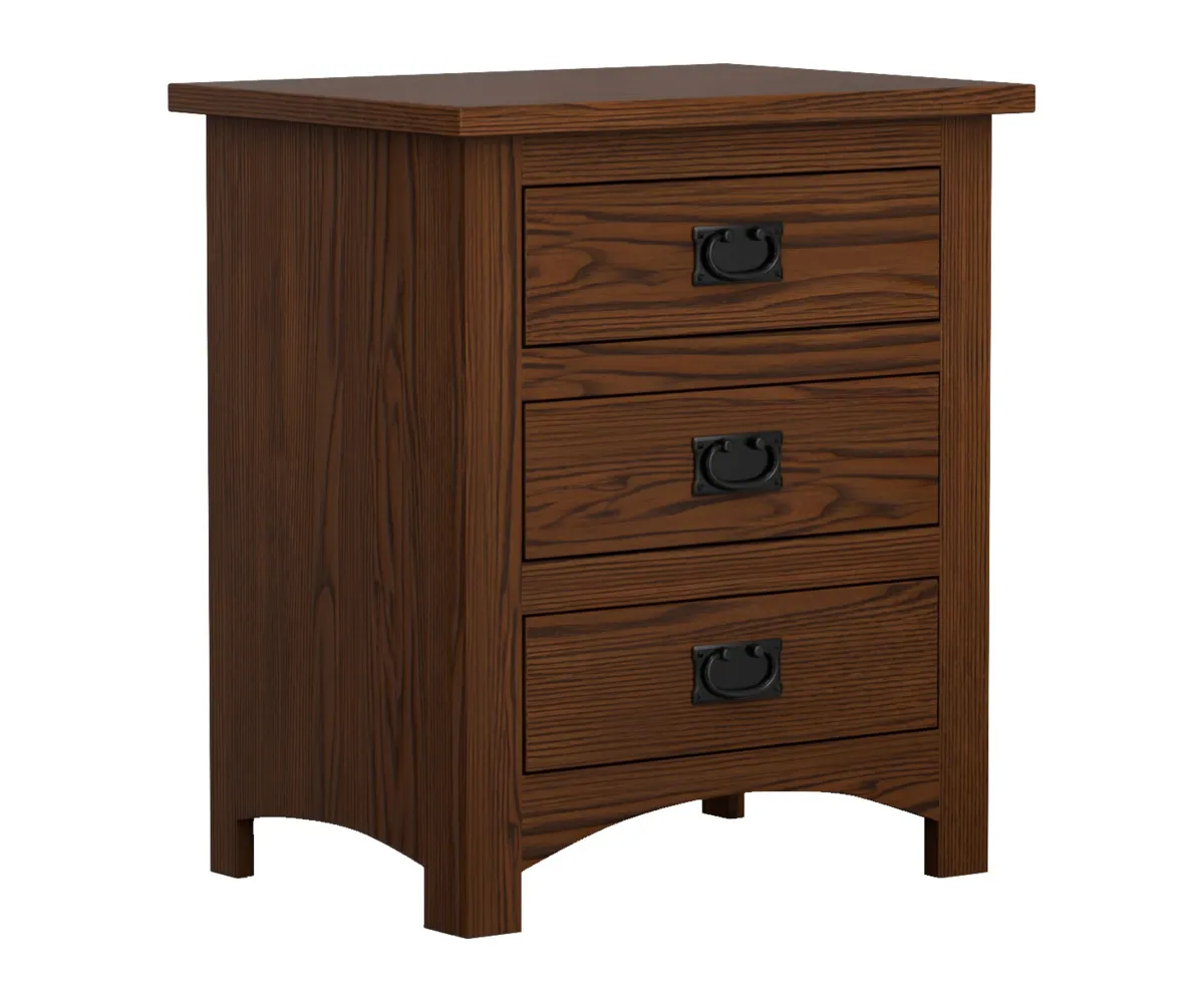 Siesta Mission 3 Drawer Nightstand