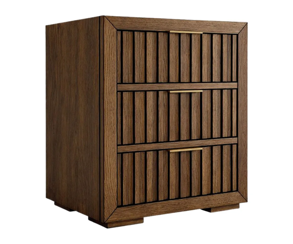 Cosmopolitan Loft 3 Drawer Nightstand - 26"W