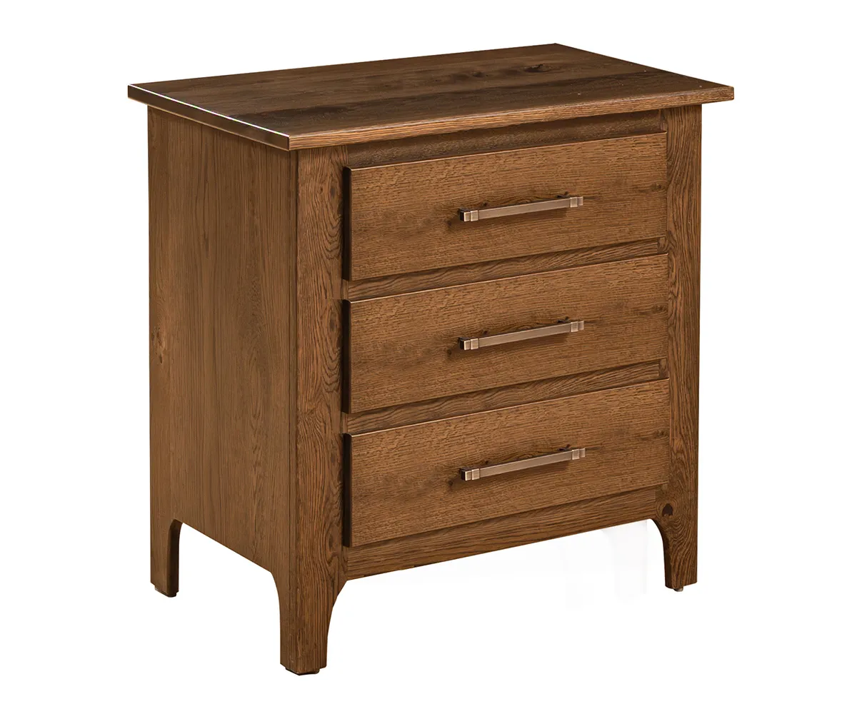 Plymouth 3 Drawer Nightstand - 27"W